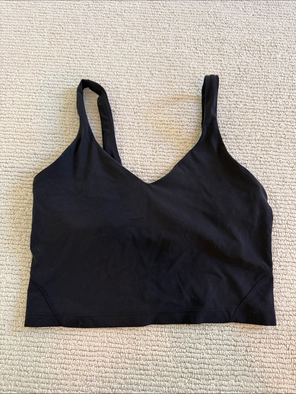 lululemon athletica Black Scoop Neck Sports Bralette